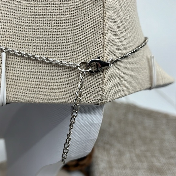 Vintage Sparkle ✨ Suspicion 925 Silver & Marcasite Elegance Necklace 🖤 - Picture 6 of 13